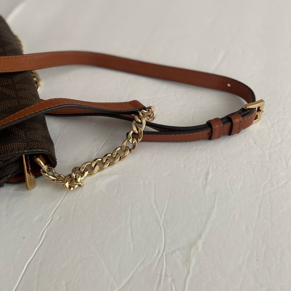 Michael Kors Signature Brown Crossbody Bag - Picture 5 of 16